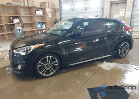 2017 Hyundai Veloster Turbo R-Spec z USA, uszkodzony, nr VIN KMHTC6AE5HU318357